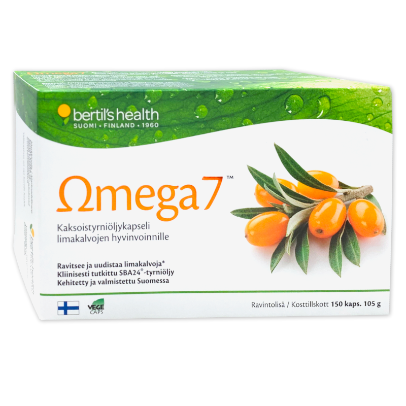 Omega7 Kaksoistyrniöljykapseli 150 kapselia